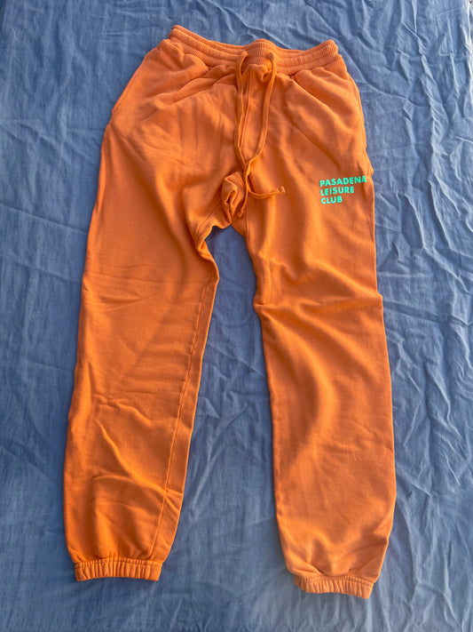 Puff Logo Sweatpant - Orange - Size S - SAMPLE*