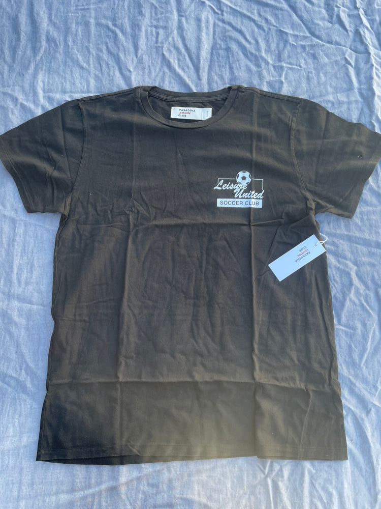 Leisure United FC Tee - Faded Black (Size XS, S)