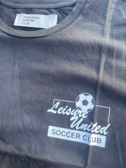 Leisure United FC Tee - Faded Black (Size XS, S)