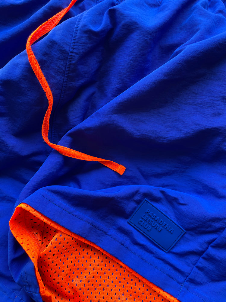 Practice Short - Blue / Neon Orange (Double Layer)